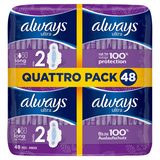 Always Ultra Long Size 2 Sanitary Towels With Wings, 48 Pads