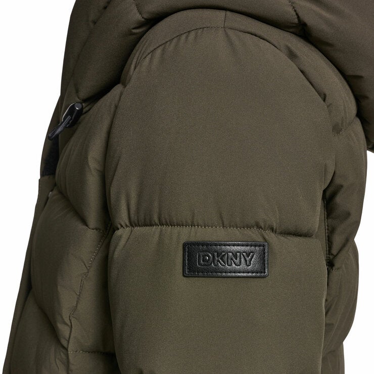 DKNY Women's Puffer Coat with Plush Hood DKNY Women's Puffer Coat with Plush Hood