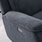 Maverick Grey Fabric Power Reclining Corner Sofa