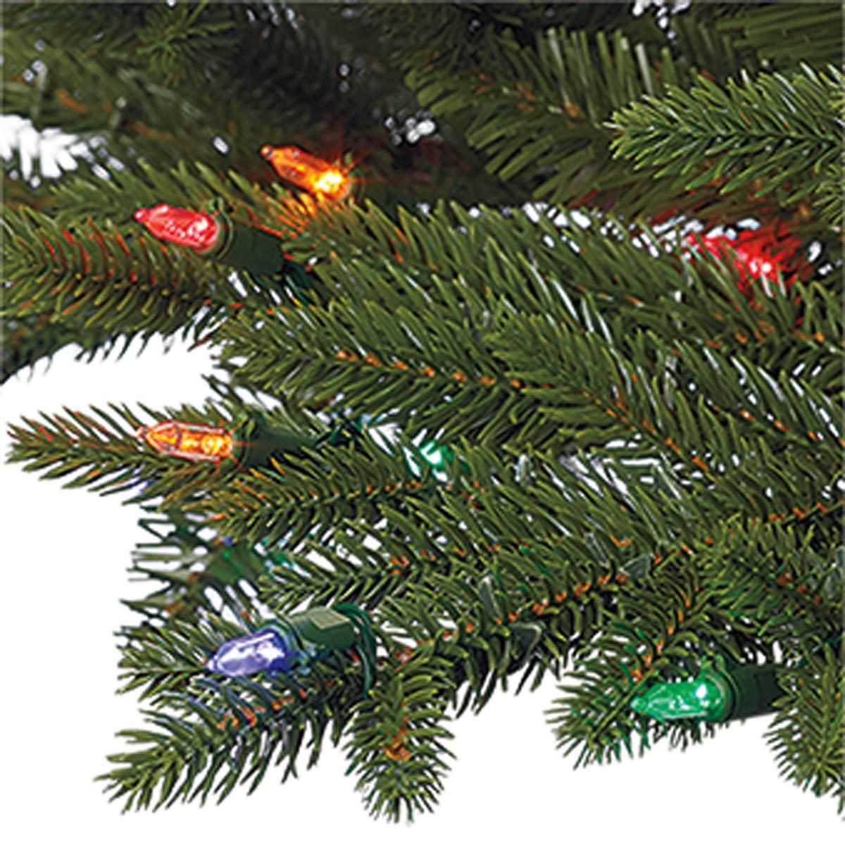 Aspen 12ft (3.6 m) Pre-Lit 1,350 LED Dual Colour Lights Artificial Christmas Tree