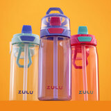 Zulu Flex Water Bottle, 3 Pack in Pink/Purple/Mint