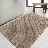 Safdie Tufted Wave Bath Mat In 3 Colours, 56 x 91 cm