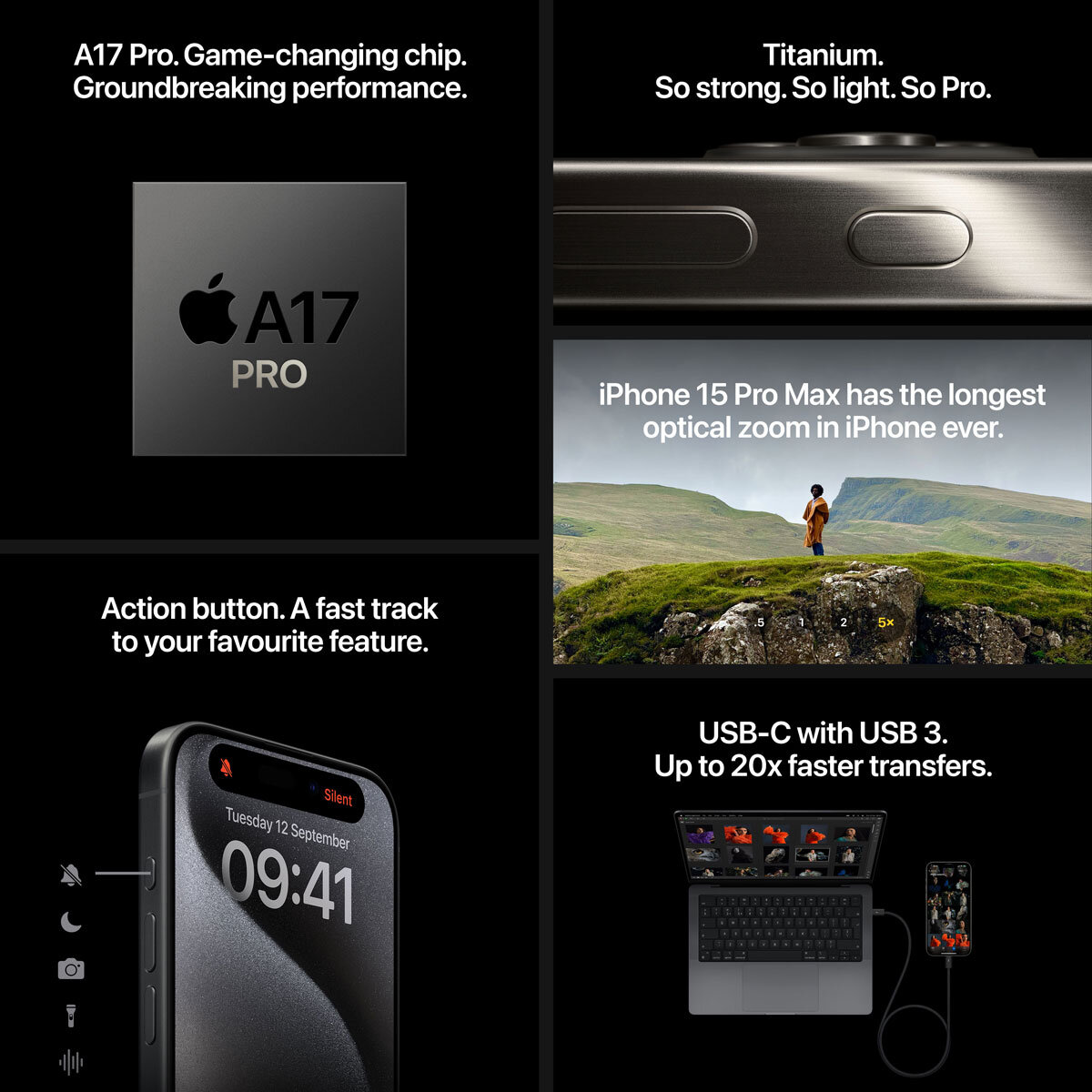 Buy Apple iPhone 15 Pro 512GB Sim Free Mobile Phone in Black Titanium, MTV73ZD/A at Costco.co.uk