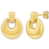 14ct Yellow Gold Plain Circle Drop Earrings 14ct Yellow Gold Plain Circle Drop Earrings