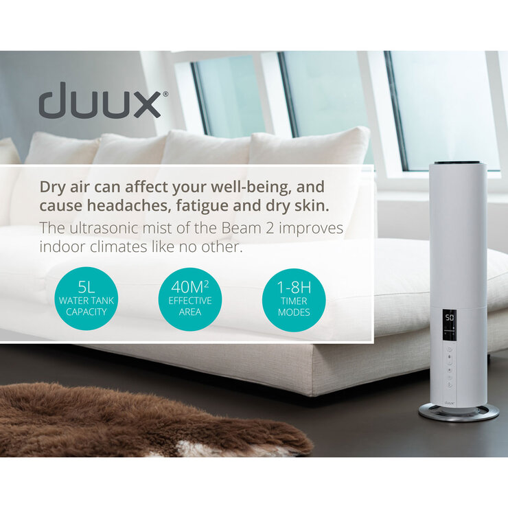 DUUX Beam Ultrasonic Humidifier in White, DXHU11UK DUUX Beam Ultrasonic Humidifier in White, DXHU11UK