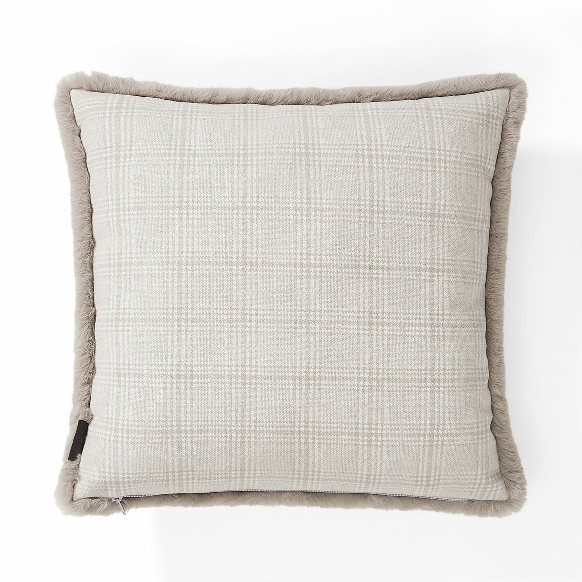 Mon Chateau Tweed Faux Fur Cushion In 3 Designs, 50 x 50 cm Mon Chateau Tweed Faux Fur Cushion In 3 Designs, 50 x 50 cm