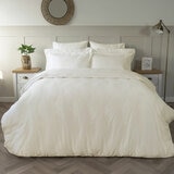 Belledorm 600 Thread Count Cotton Ivory Duvet Cover Set in 3 Sizes