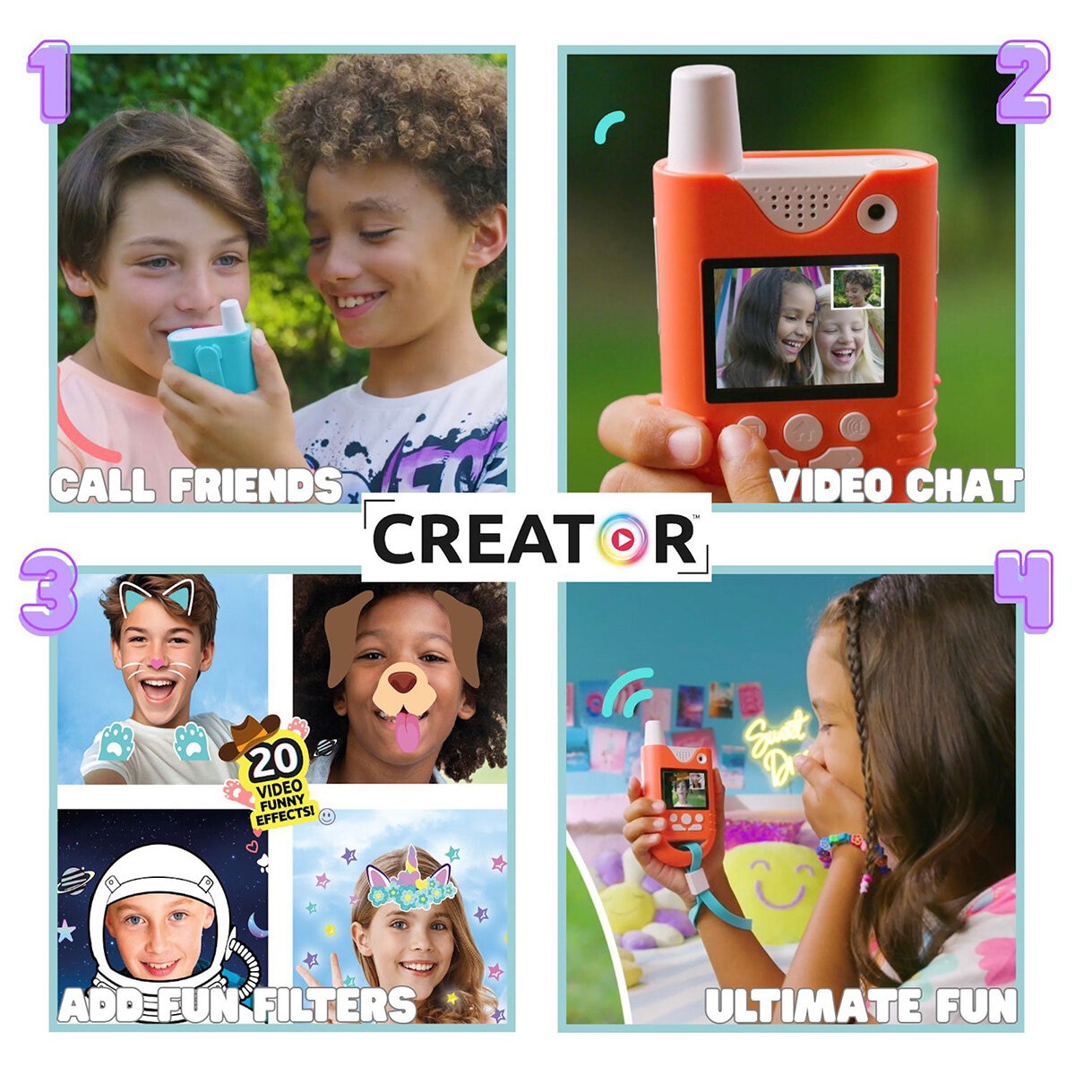 Com_Creator Video Walkie Talkies 2 Pack (5+ Years) Com_Creator Video Walkie Talkies 2 Pack (5+ Years)