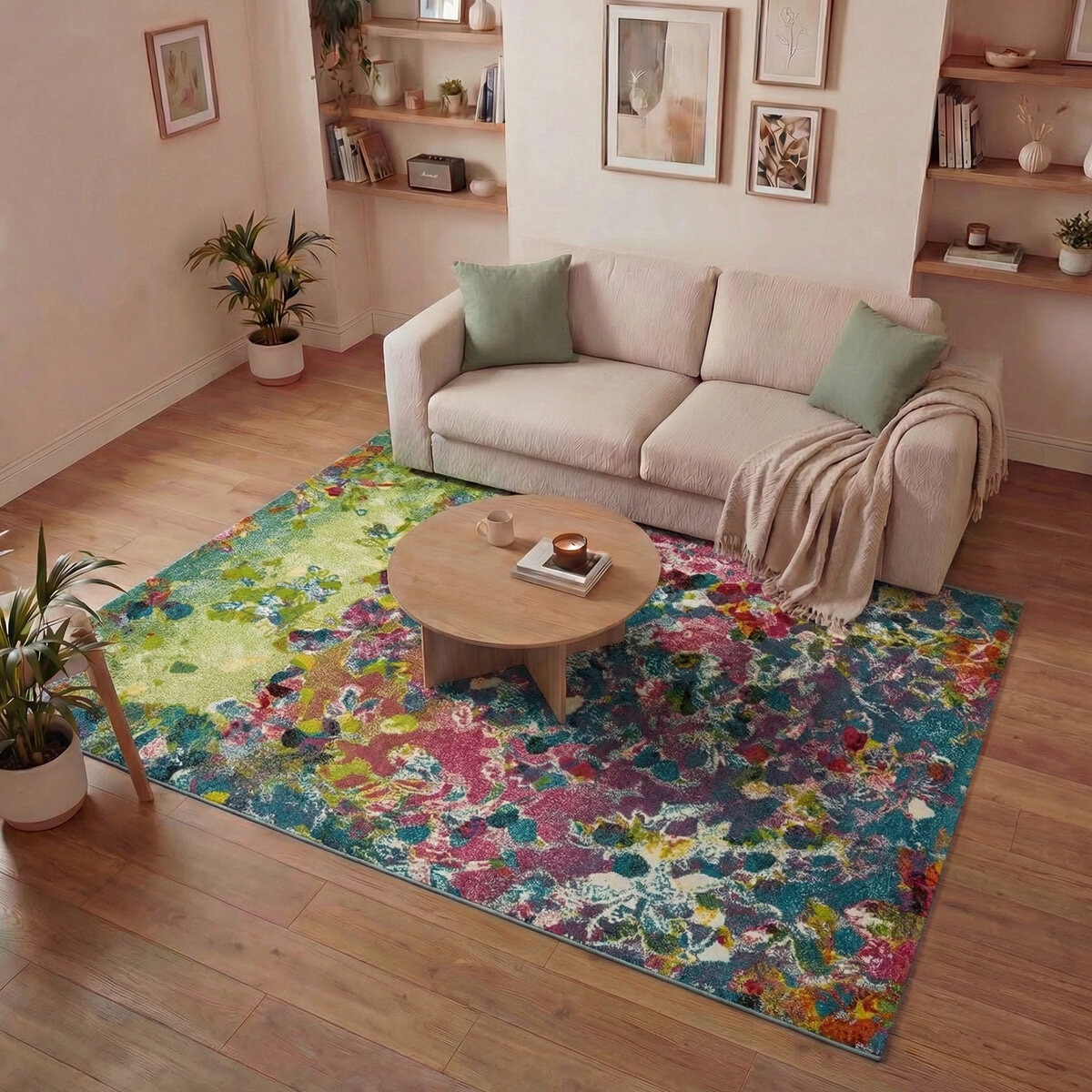 Art Meadow Multicolour Rug in 2 Sizes Art Meadow Multicolour Rug in 2 Sizes