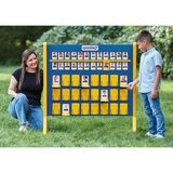 Lifestyle image of a woman and child playing Guess Who? game