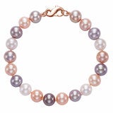 8-8.5mm Freshwater Multi Pink Pearl Bracelet, 14ct Rose Gold 8-8.5mm Freshwater Multi Pink Pearl Bracelet, 14ct Rose Gold