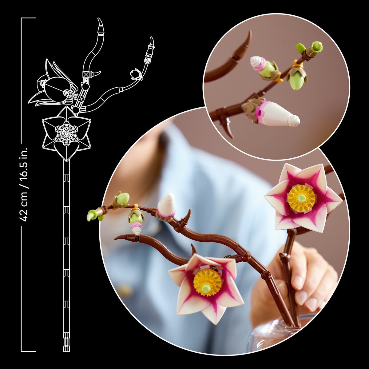 LEGO Botanicals Magnolia Branches - Model 11510 (18+ Years)