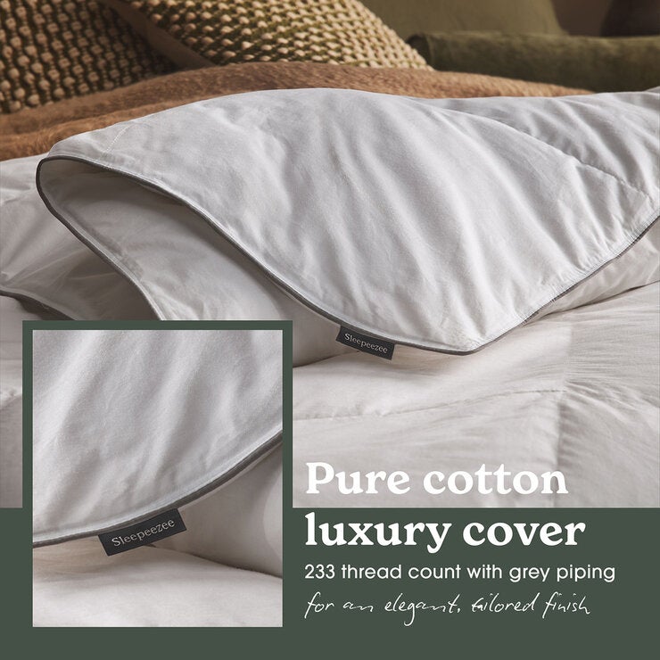 Sleepeezee Natural Feather and Down 10.5 Tog Duvet In 3 Sizes Sleepeezee Natural Feather and Down 10.5 Tog Duvet In 3 Sizes