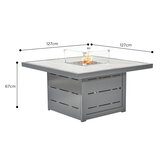 Stone Garden 4 Piece Deep Seating Corner Fire Patio Set in Two Colours