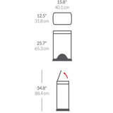 dimensions of both bins