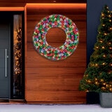 36 inch LED Ornament Wreath With LED lights