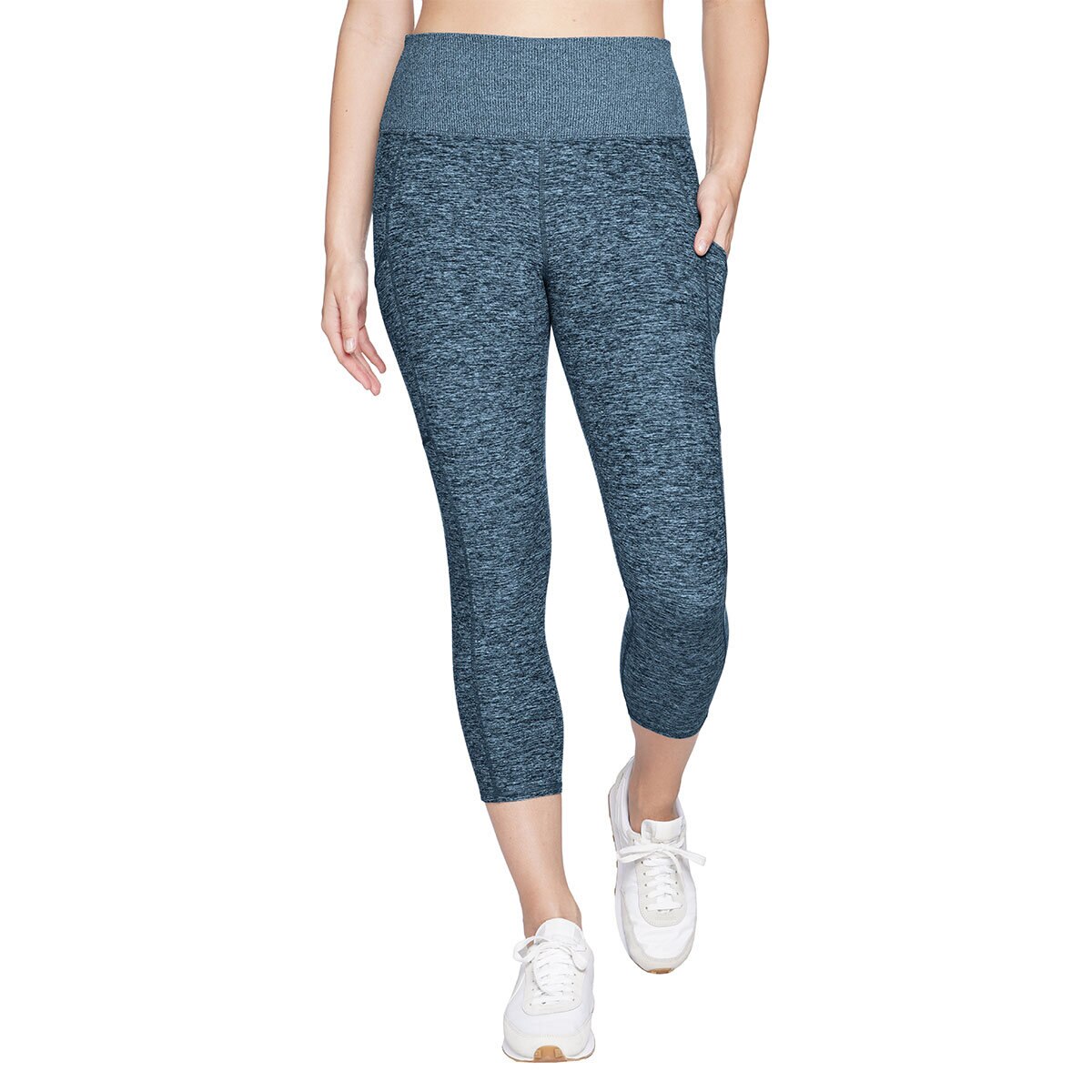 Kirkland Signature Ladies Brushed Capri Legging in Ocean