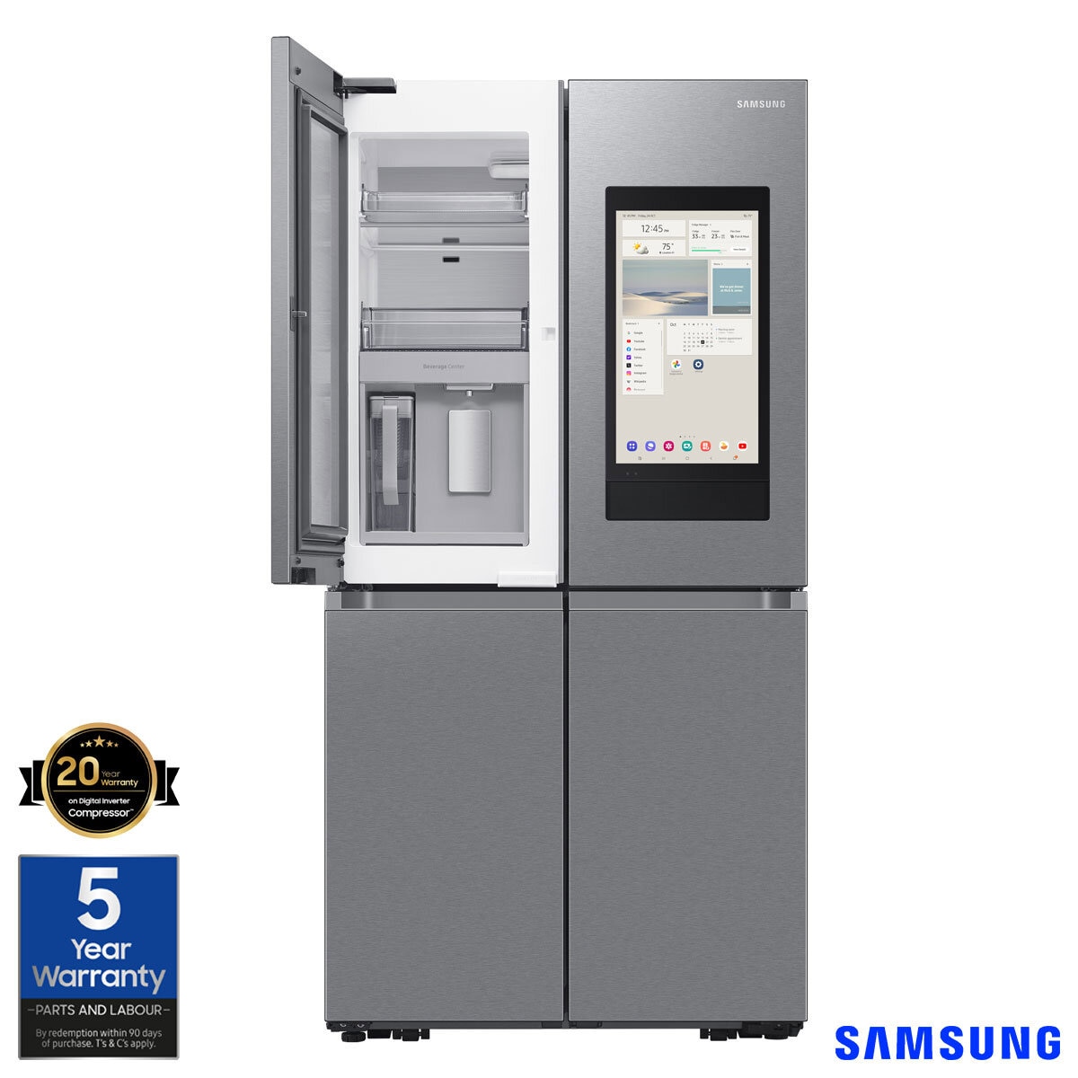 SAMSUNG SIDE BY SIDE RF65DG9H0ESREU SILVER
