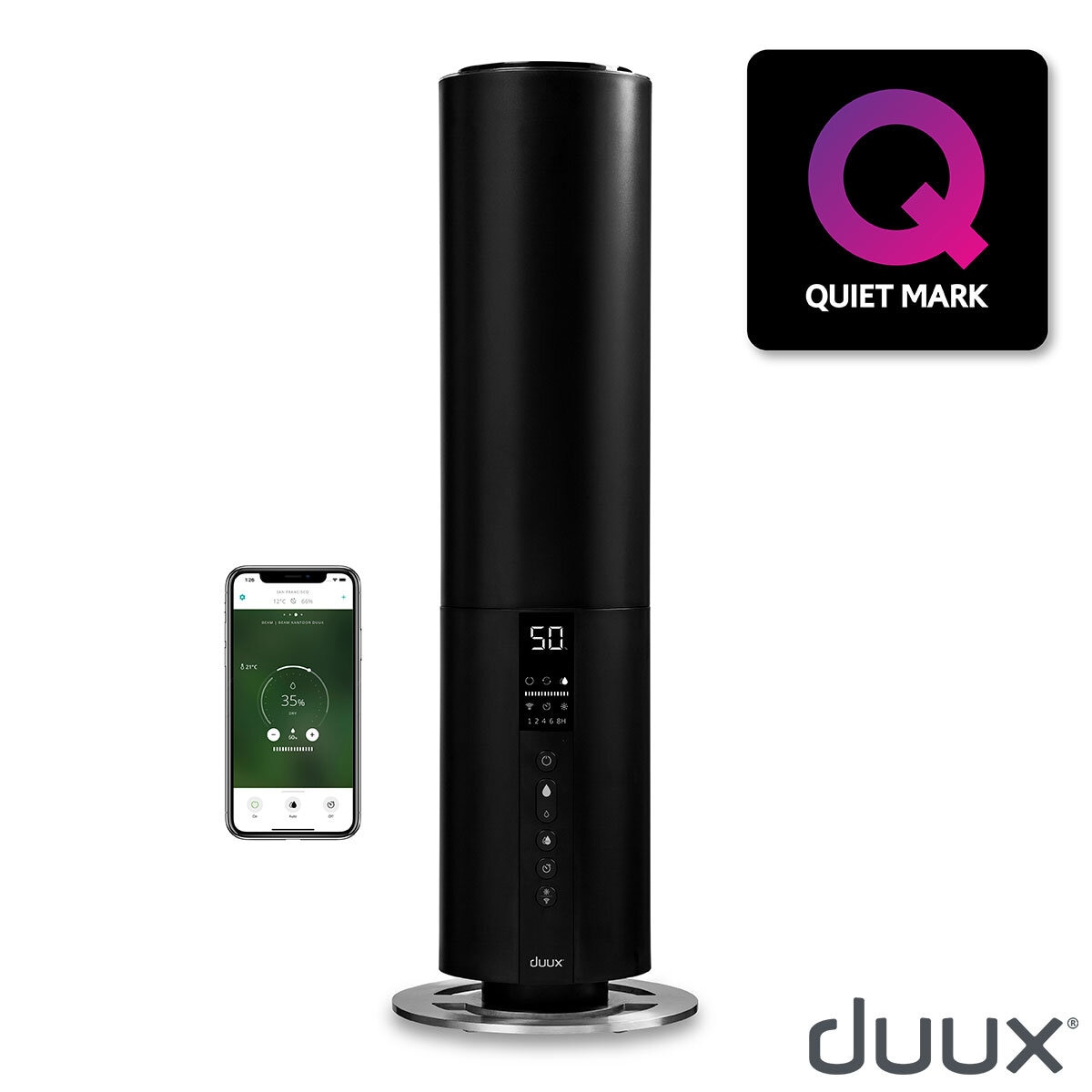 Side profile of Duux Ultrasonic humidifier
