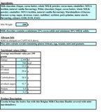 nutritional info