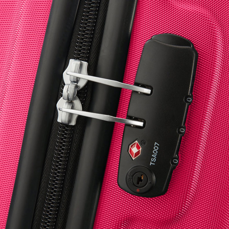 American Tourister Visby 3 Piece Hardside Suitcase Set, Raspberry