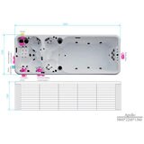 Platinum Spas Apollo 19ft (5.8m) 54-Jet, 5 Seater Swim Spa - Delivered and Installed