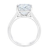 4.48 ctw Princess Cut Diamond Solitaire Ring, Platinum