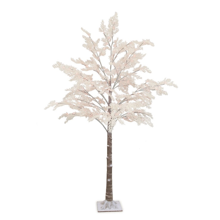 7ft Twinkle Flocked Cedar Tree