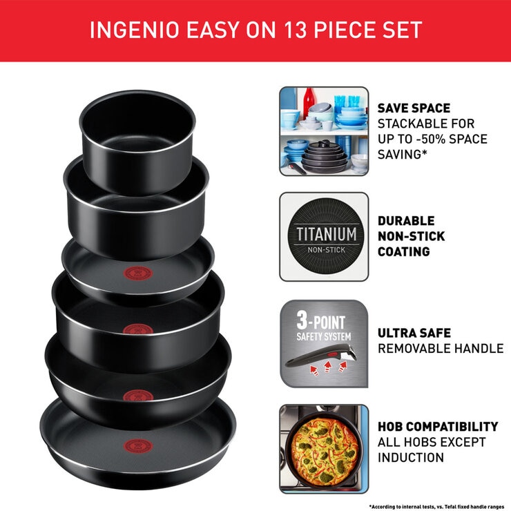 Tefal Ingenio Cookware Set, 13 Piece