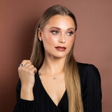 Diamonfire Square Cut Blue Zirconia Necklace