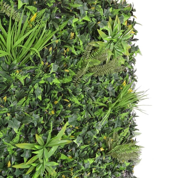 Artificial Mixed Foliage 1m x 1m Wall Panel, Pack of 5 Costco UK