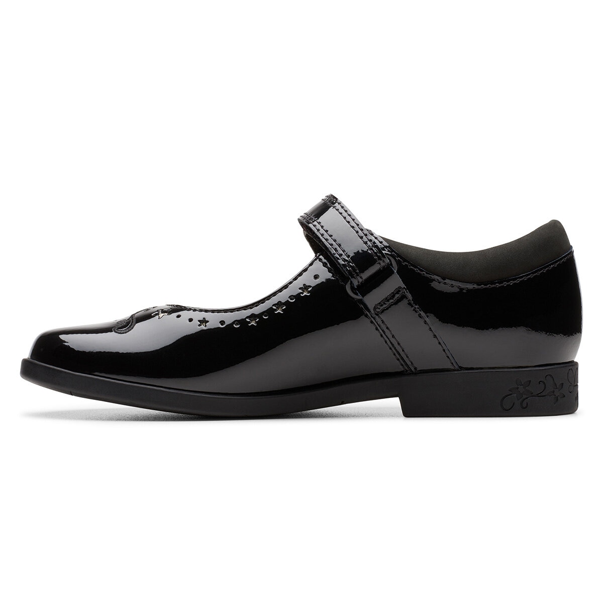 Clarks Kids Lock Magic Black Patent Shoes Clarks Kids Lock Magic Black Patent Shoes