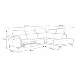 Nicoletti Charleston Blue Leather Power Reclining Corner Sofa with Chaise in 2 Configurations