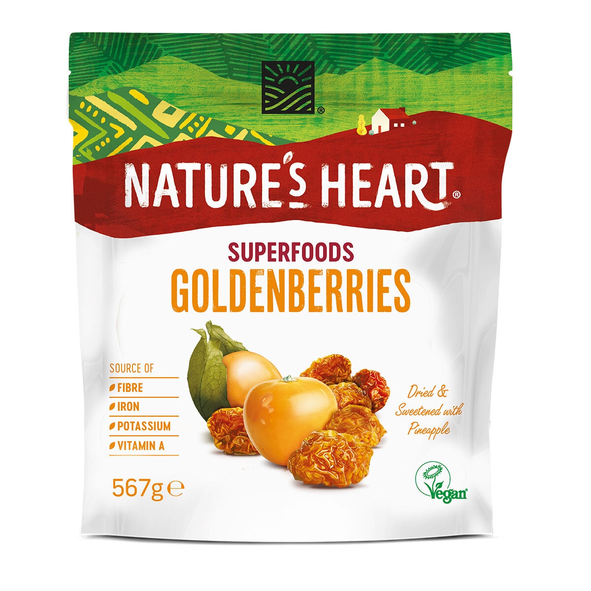 Nature's Heart Raw Dried Goldenberry, 567g