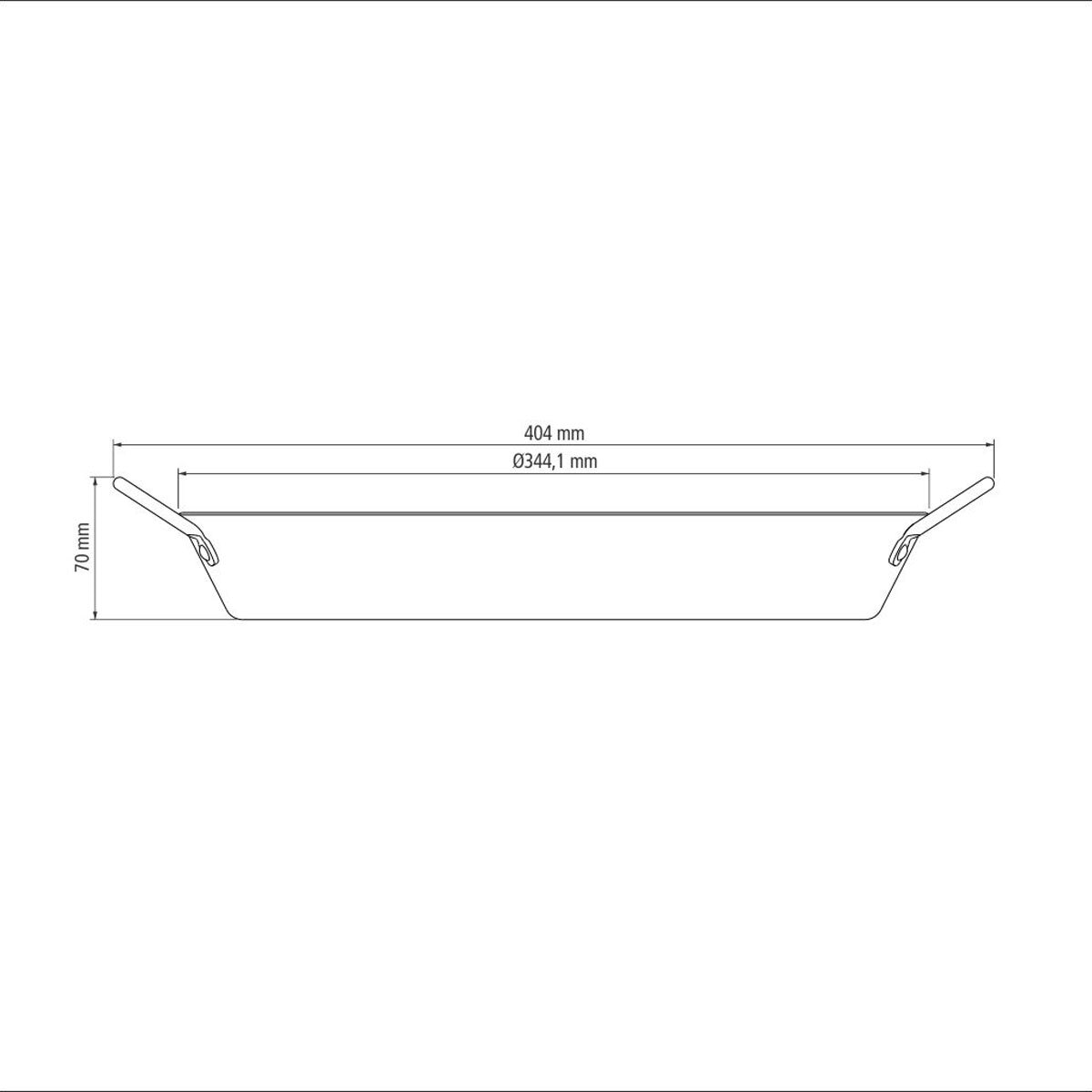 Tramontina Non-Stick Paella Pan, 34cm