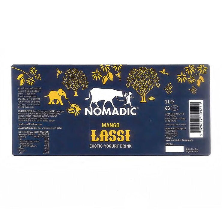 Nomadic Dairy Mango Lassi, 2 x 1L