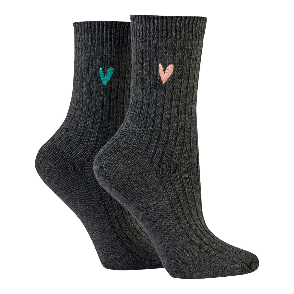 Caroline Gardner Ladies Bamboo Leisure Sock 6 Pack in Grey