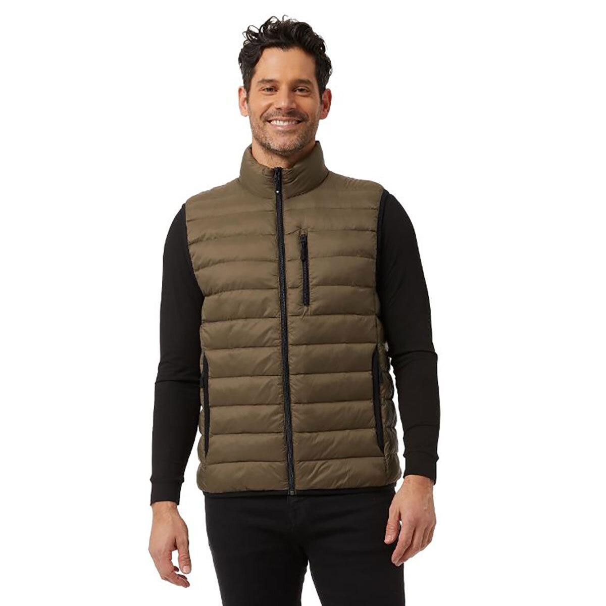 32 Degrees Men's Ultra Light Vest in Olive | Costco UK