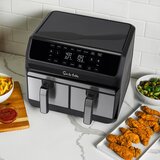 Lifestyle image of sur la table dual basket air fryer