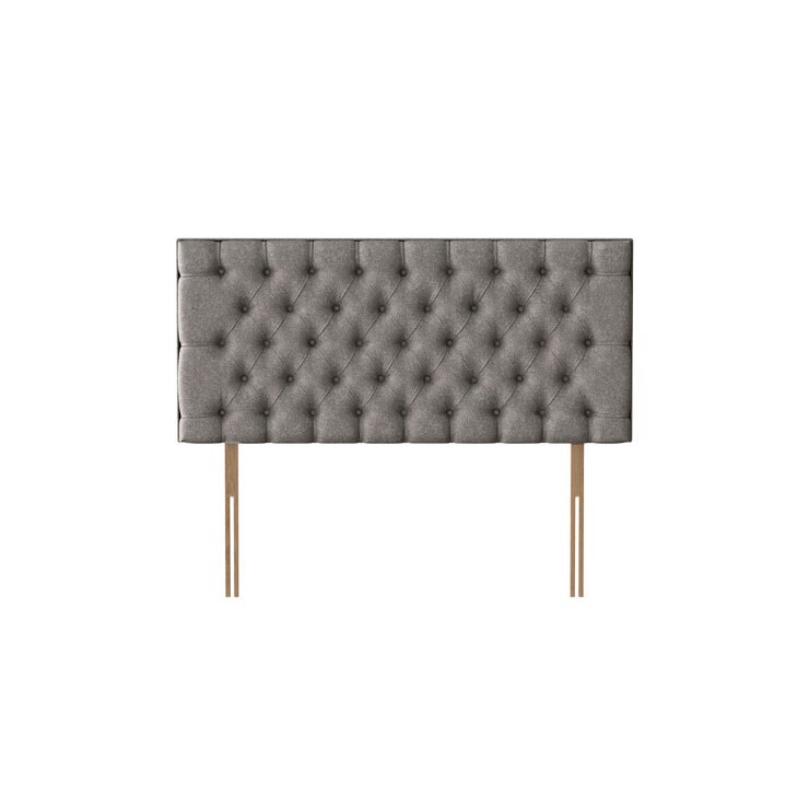 Pocket Spring Bed Company Florence Light Grey Fabric Headboard, Super King Pocket Spring Bed Company Florence Light Grey Fabric Headboard, Super King