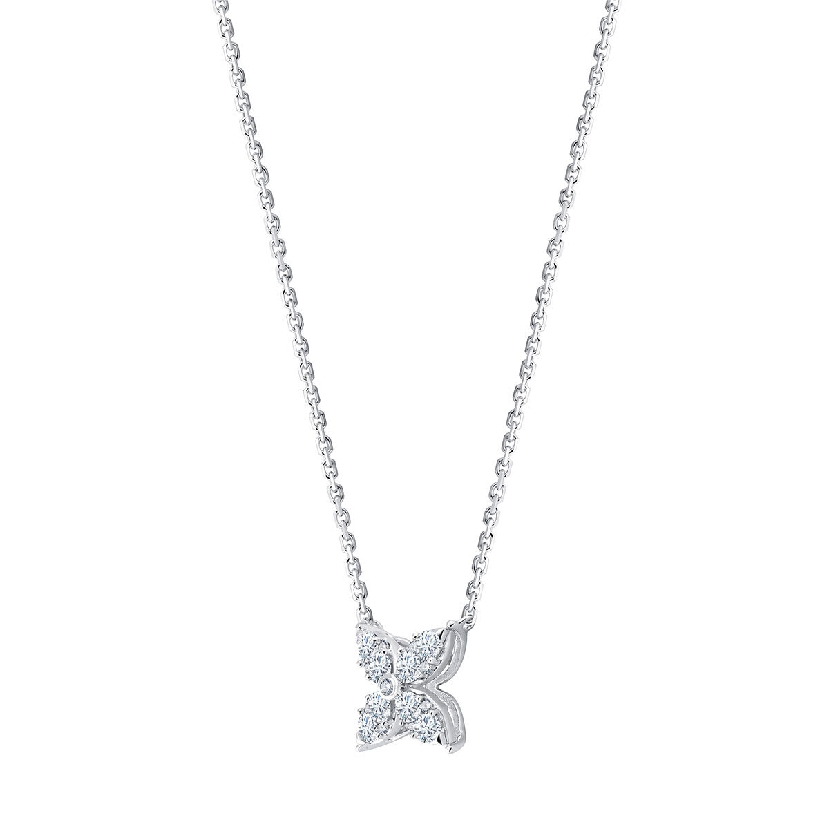Costco white gold cross necklace clearance