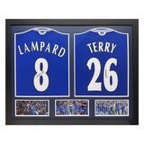 Frank Lampard & John Terry double signed shirt display