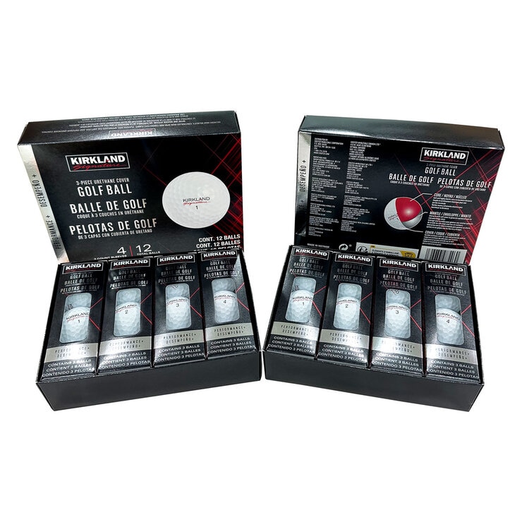 Kirkland Signature 3-Piece V3.0 Urethane Cover Golf Balls - 24 Pack