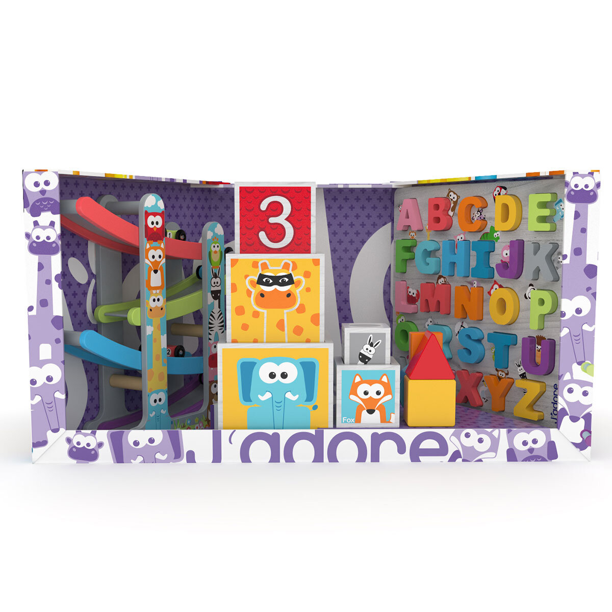 J'ADORE 3-in-1 Wooden Toys Gift Set (18 Months+)
