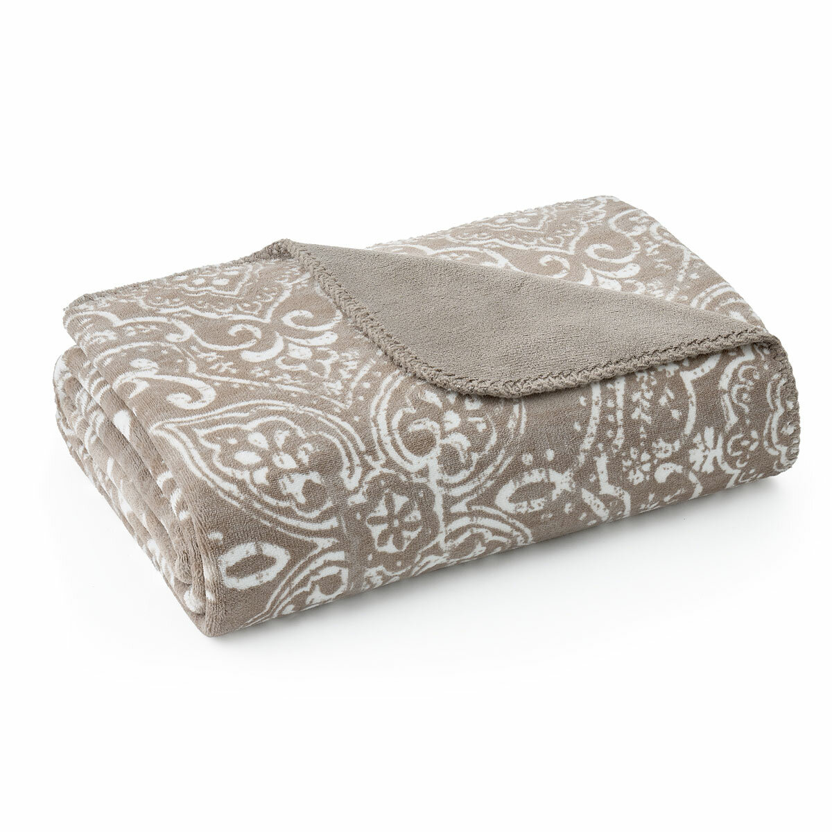 Casual Living Reversible Taupe Plush Throw, 127 x 177 cm Casual Living Reversible Taupe Plush Throw, 127 x 177 cm