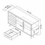 Bentley Designs Kristen Light Oak Large Sideboard