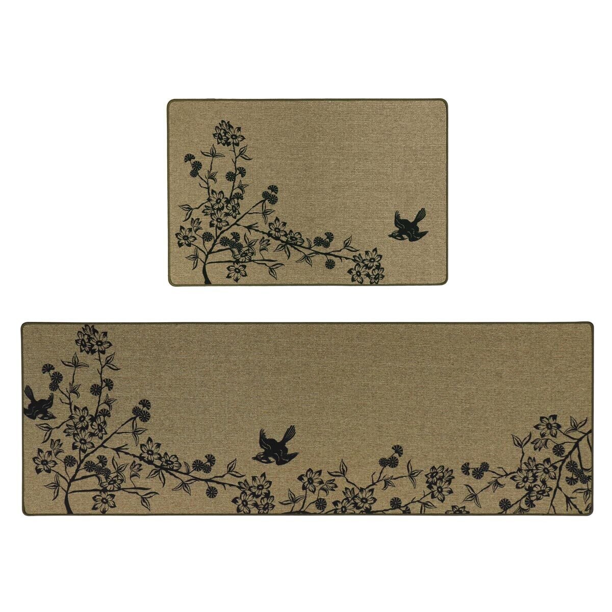 JVL Elegance Doormat and Runner Mat Pack in Swallow Design Costco UK
