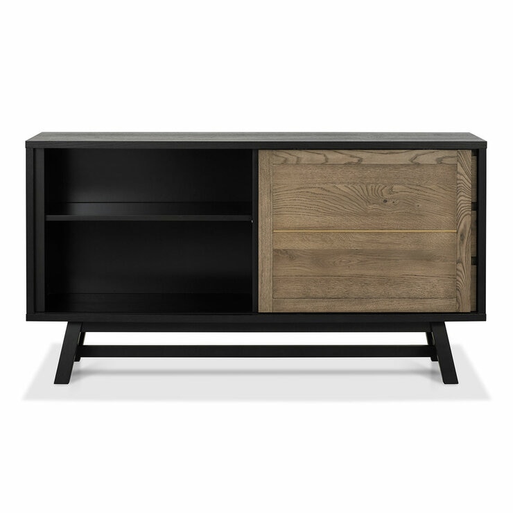 Bentley Designs Camden Weathered Oak & Peppercorn Wide Sideboard