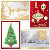 Hallmark Hand Crafted Christmas Card Assortment: Joys of the Season - 40 Pack