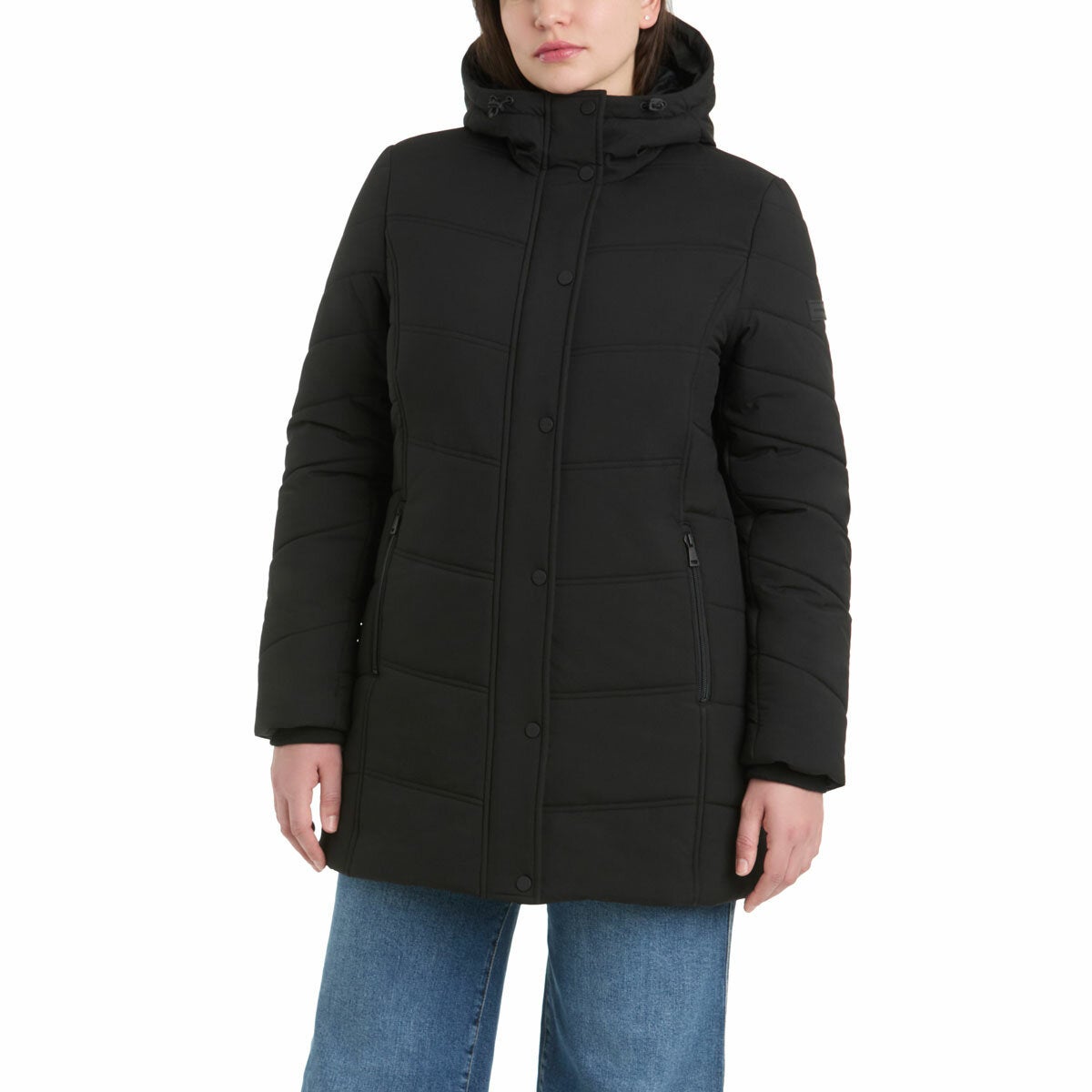 Sanctuary Women's Walker Coat with Faux Fur Hood Sanctuary Women's Walker Coat with Faux Fur Hood